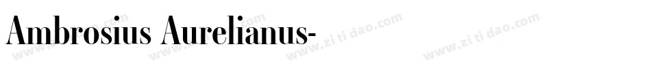 Ambrosius Aurelianus字体转换
